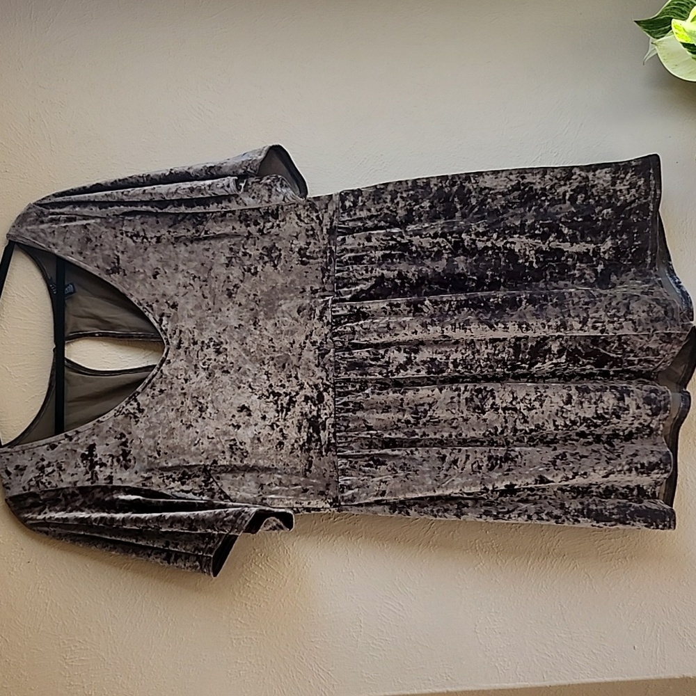 American eagle green crushed velvet romper